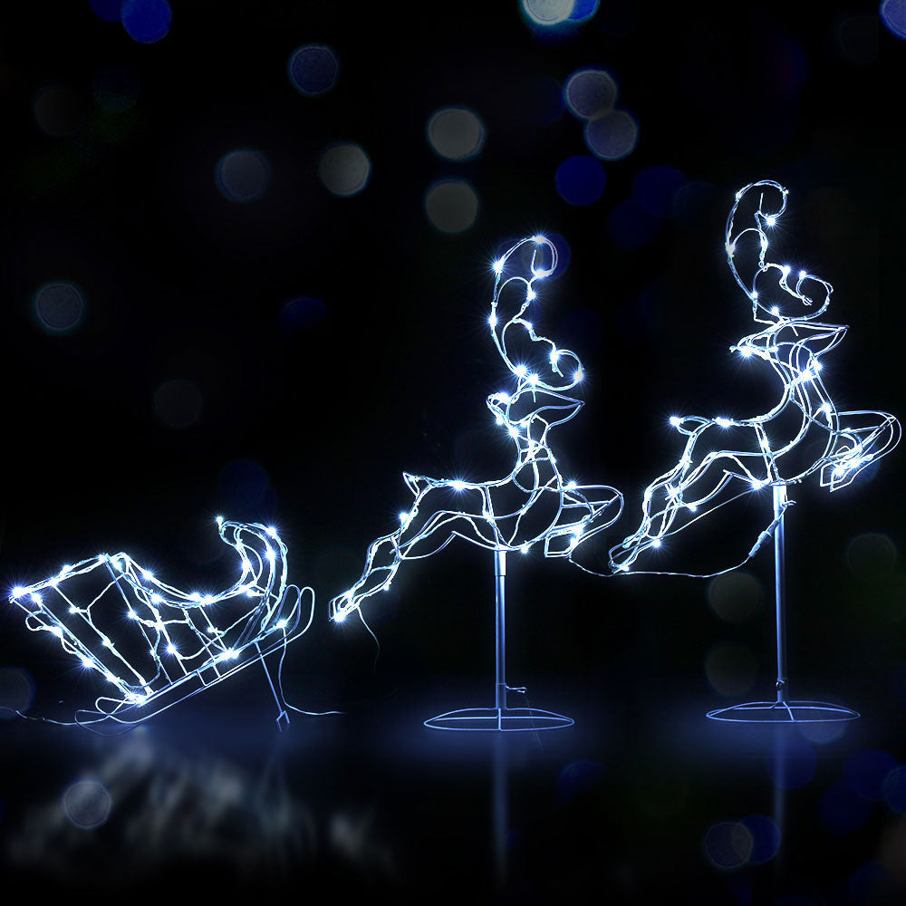 Christmas Motif Lights LED Rope Reindeer Waterproof Outdoor Xmas Decor Fast shipping On sale