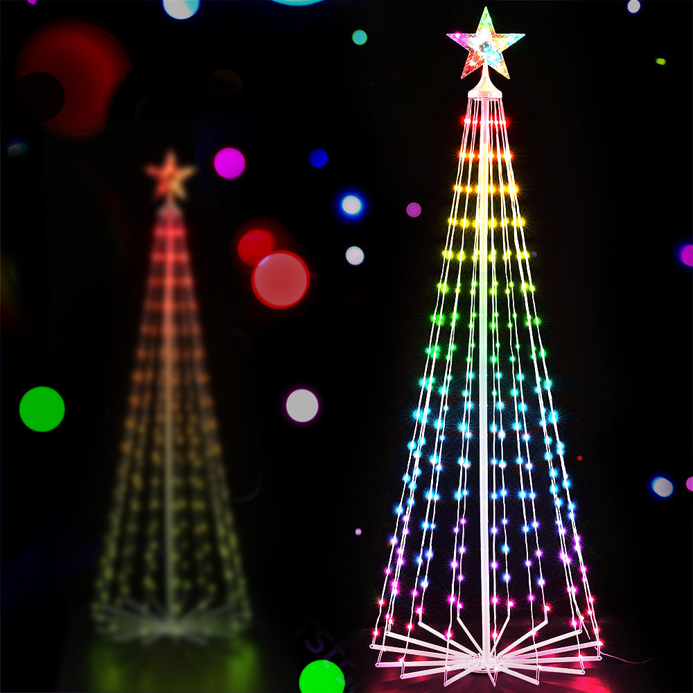 Christmas Tree 1.8m 265 RGB LED Fairy Lights Xmas Trees Decoration Fast shipping On sale