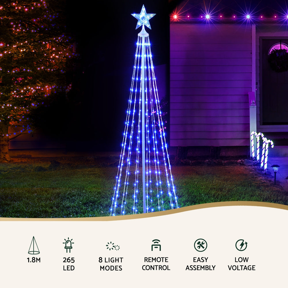 Christmas Tree 1.8m 265 RGB LED Fairy Lights Xmas Trees Decoration Fast shipping On sale