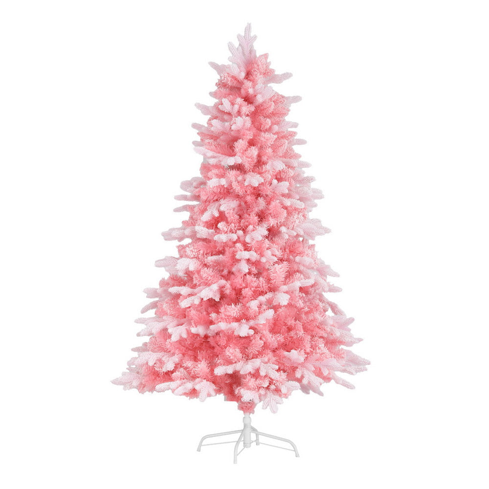 Christmas Tree 1.8m Pink Xmas Snowy Party Decor 810 Tips Fast shipping On sale