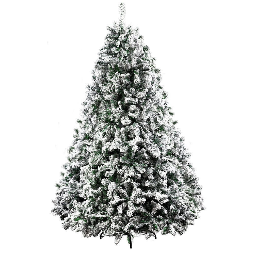 Christmas Tree 2.4M 8FT Xmas Decorations Snow Home Decor 1500 Tips Fast shipping On sale