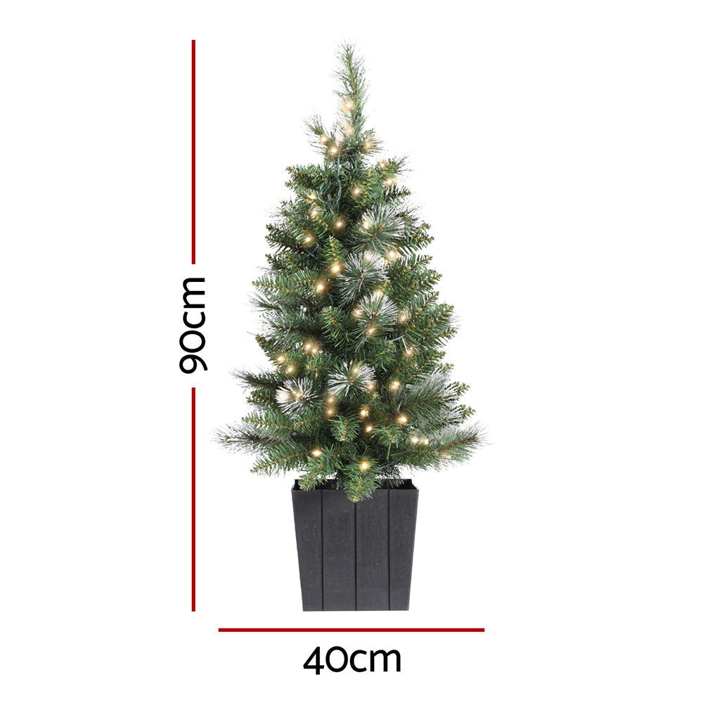 Christmas Tree 90cm Potted Xmas Party Decorations Fast shipping On sale