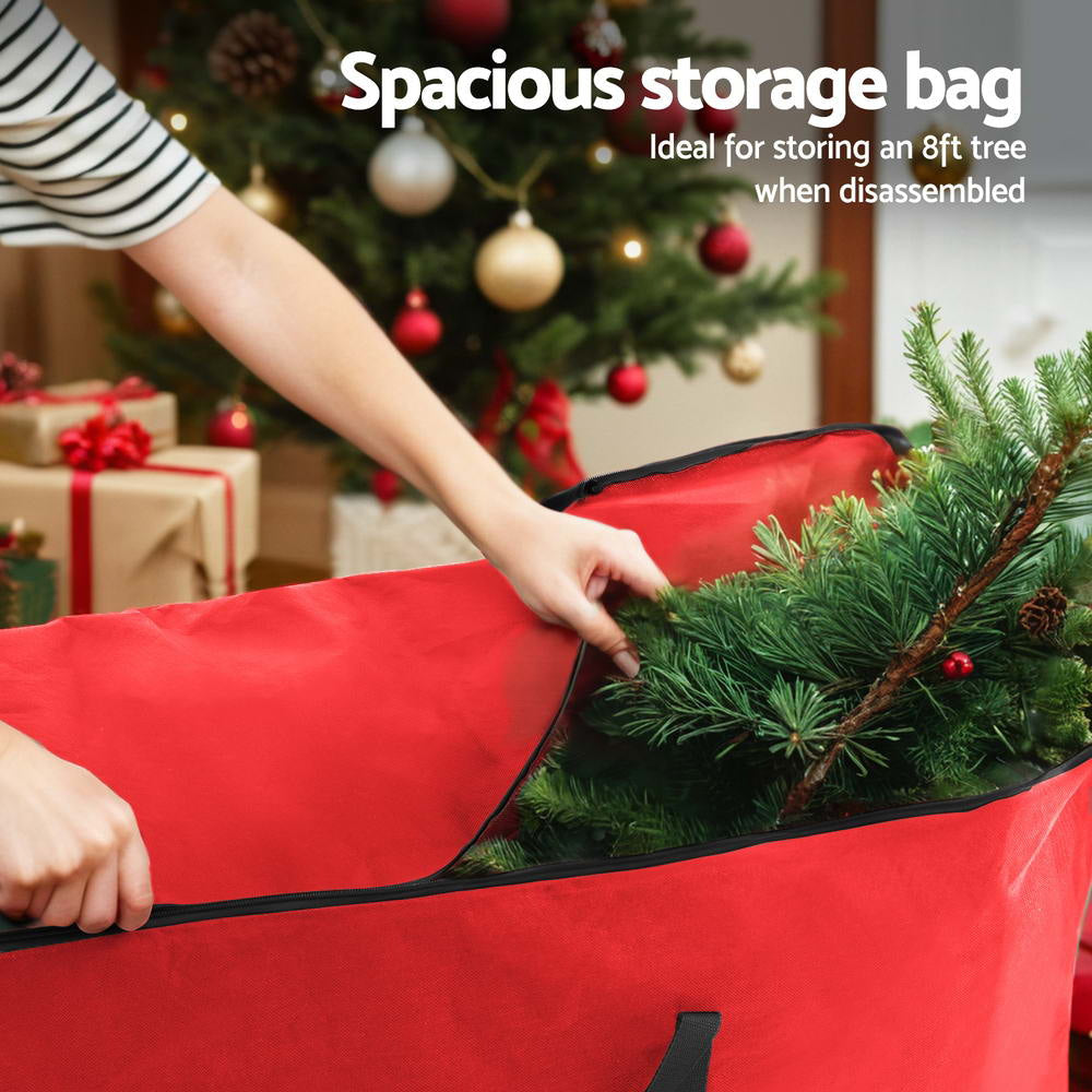 Christmas Tree Storage Bag Fits Up to 8ft Xmas Red Fast shipping On sale