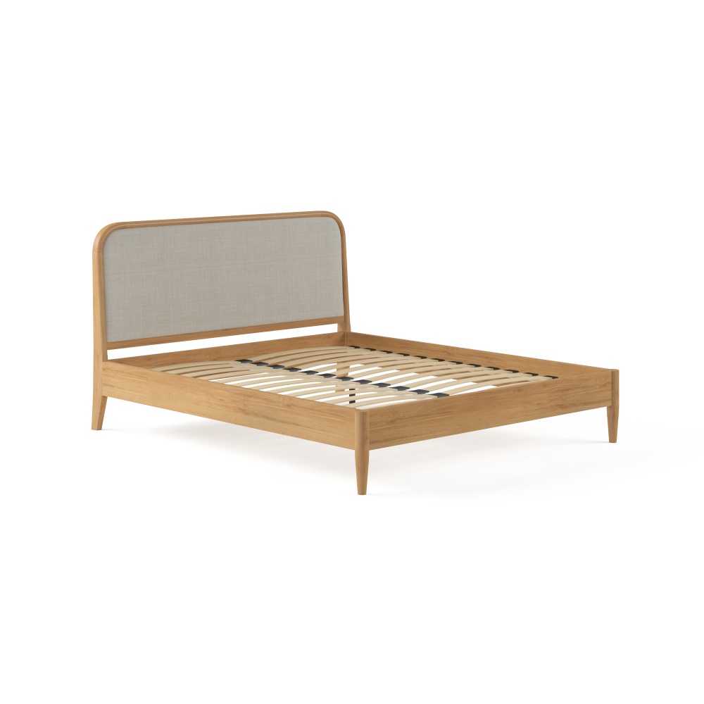 Cleo Bed Frame Beige King Fast shipping On sale