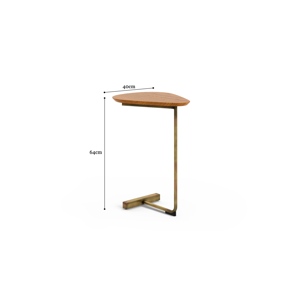 Clint Side End Lamp Table Brown Fast shipping On sale