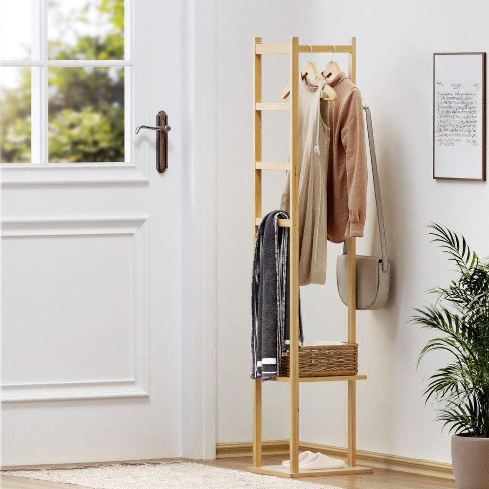 Clothes Rack Airer Coat Stand Bamboo Fast shipping On sale