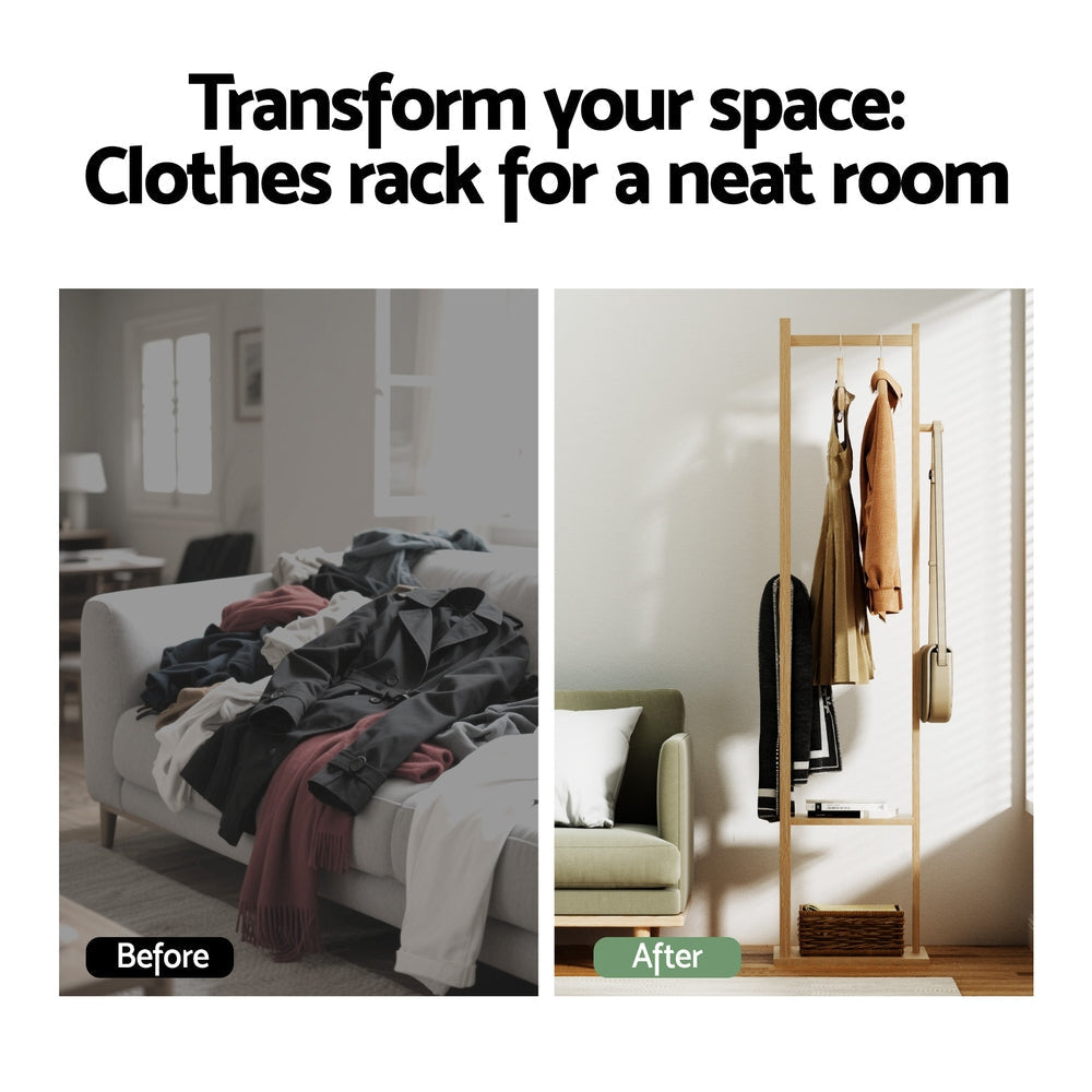 Clothes Rack Airer Coat Stand Bamboo Fast shipping On sale