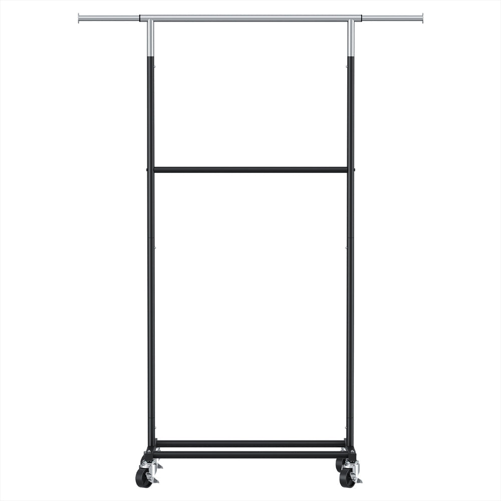 Clothes Rack Double Rod Airer Rail Coat Stand Adjustable Hanger Fast shipping On sale