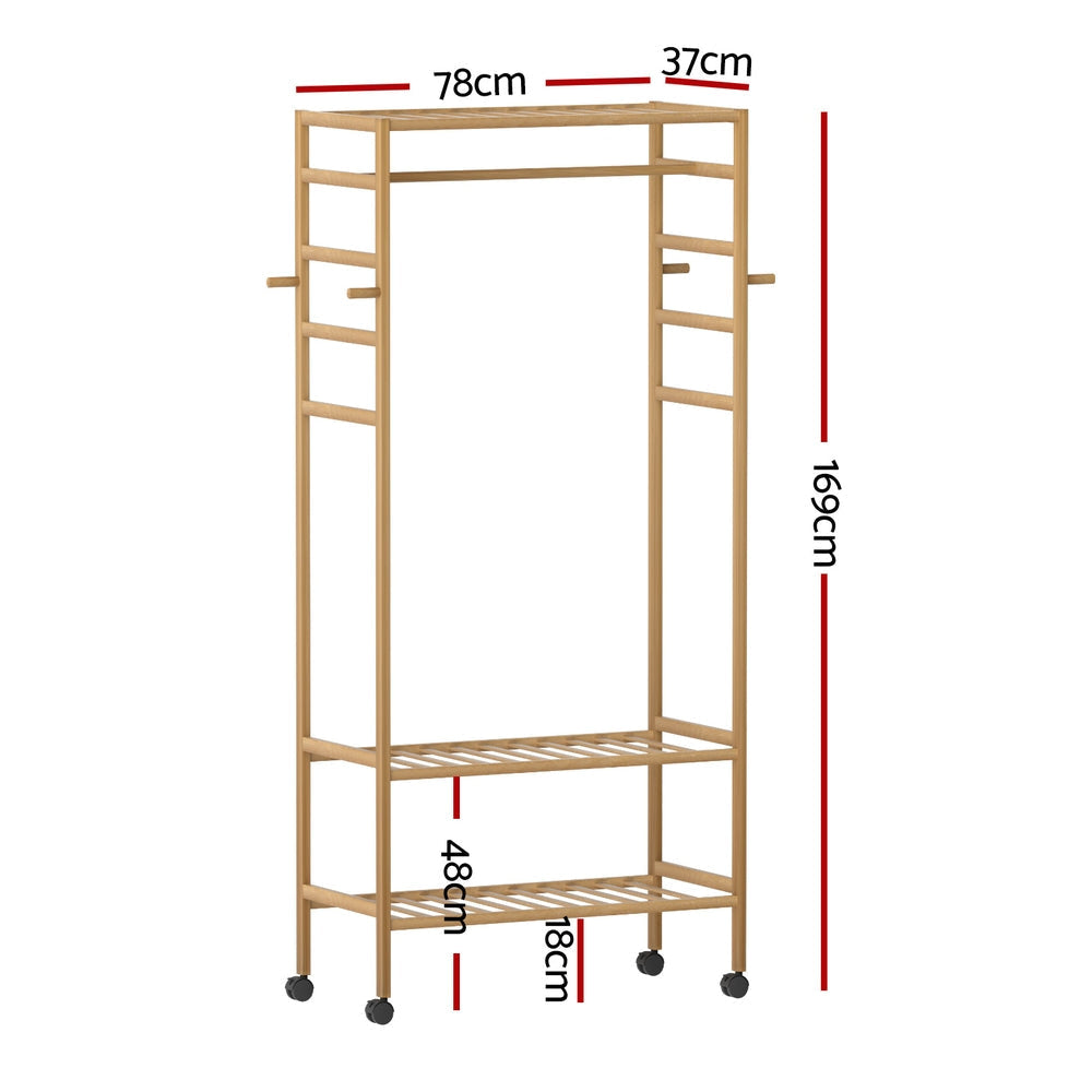 Clothes Rack Wardrobe Coat Stand 169cm Fast shipping On sale