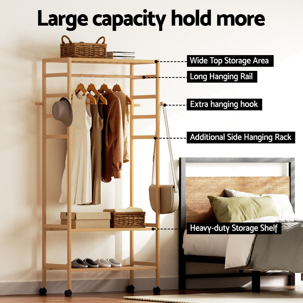Clothes Rack Wardrobe Coat Stand 169cm Fast shipping On sale