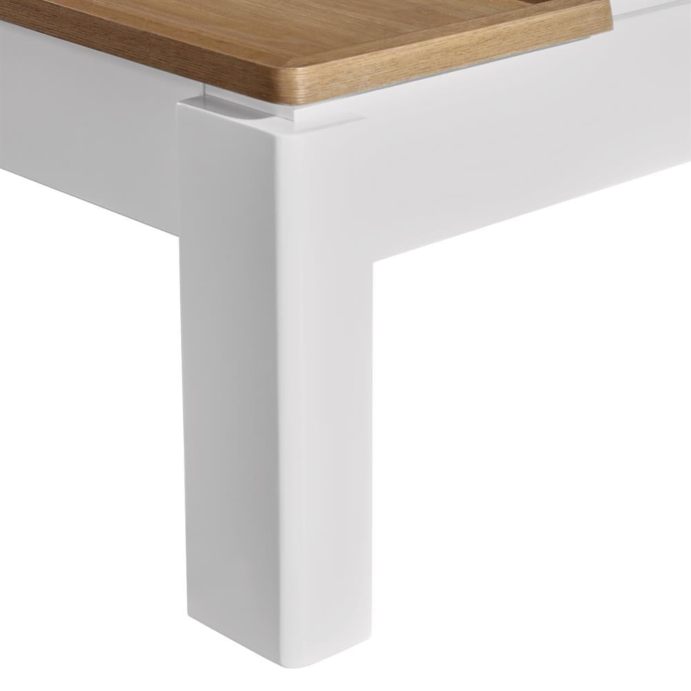 Coffee Table High Gloss Finish Lift Up Top MDF White Ash Colour Interior Storage Fast shipping On sale