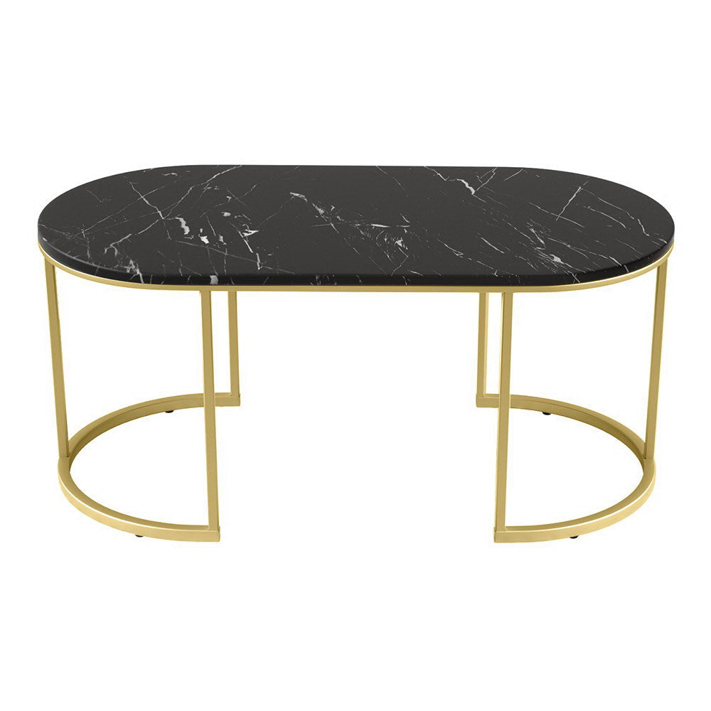 Coffee Table Marble Effect Black Fast shipping On sale