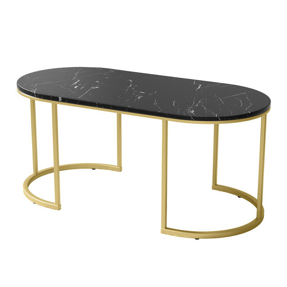 Coffee Table Marble Effect Black Fast shipping On sale