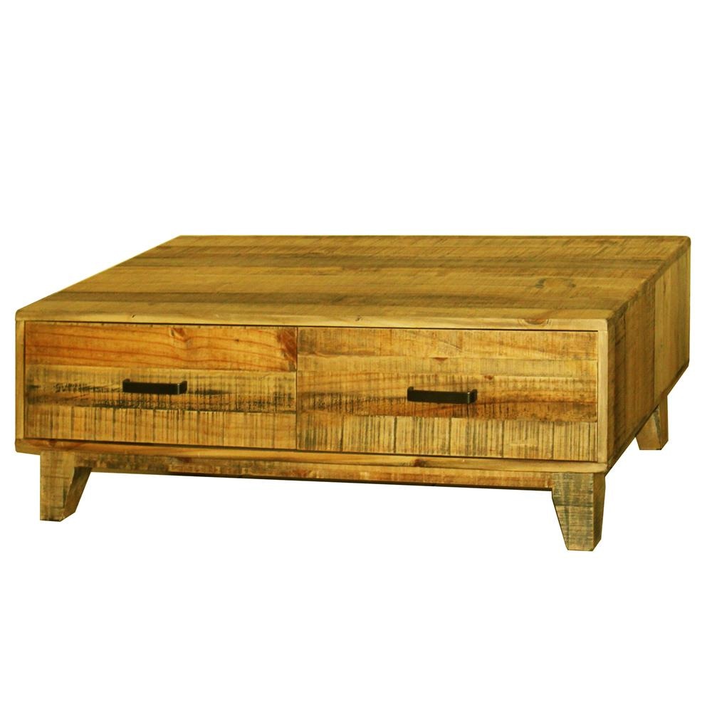 Coffee Table Wooden Frame 2 Drawers Storage in Light Brown Colour Fast shipping On sale