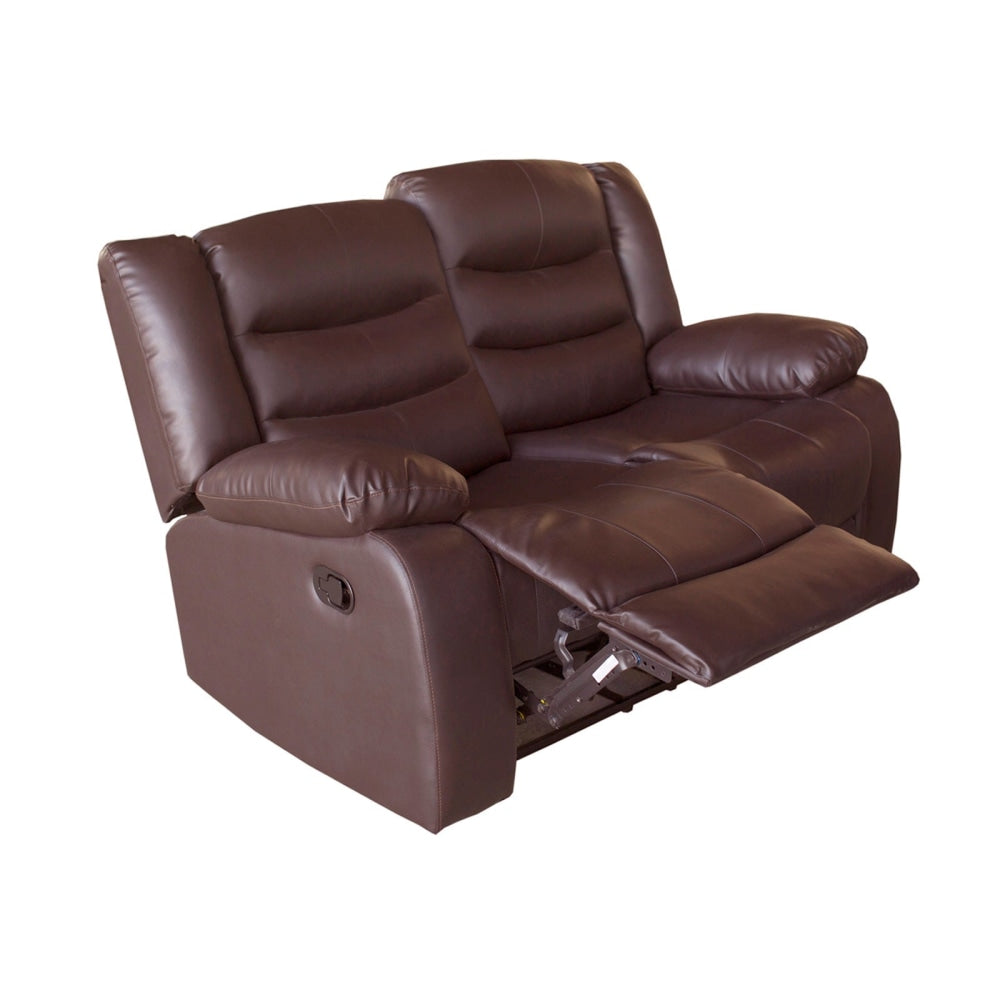 Colson 2-Seater Faux Leather Recliner Sofa Lounge Couch- Brown Color Chair Fast shipping On sale