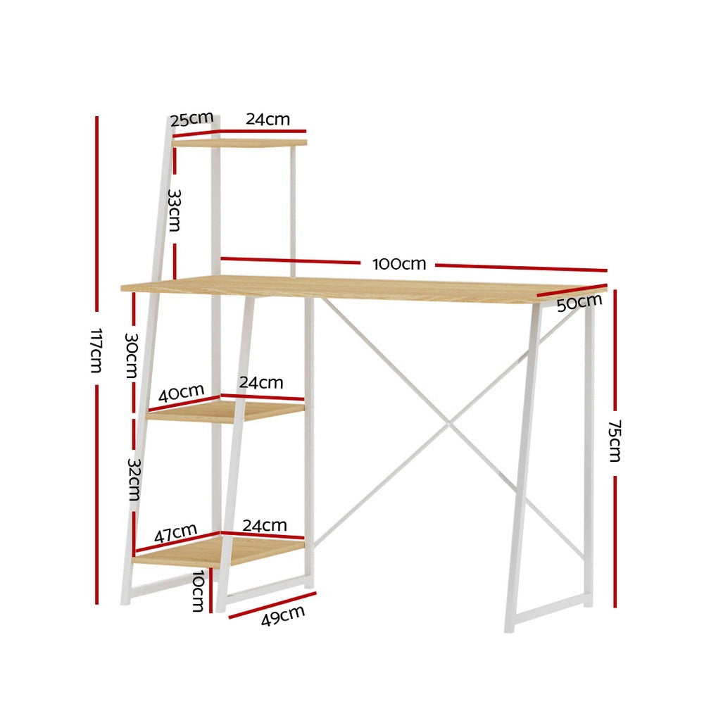 Computer Desk Laptop Table Bookshelf Storage Rack Home Study Office Fast shipping On sale