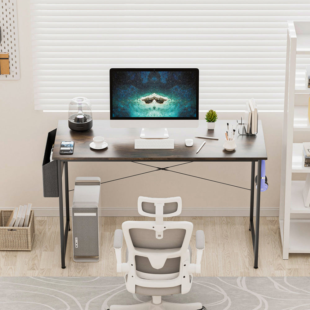 Momentous Living - Computer Desk Study Table With Side Storage And Hook ...