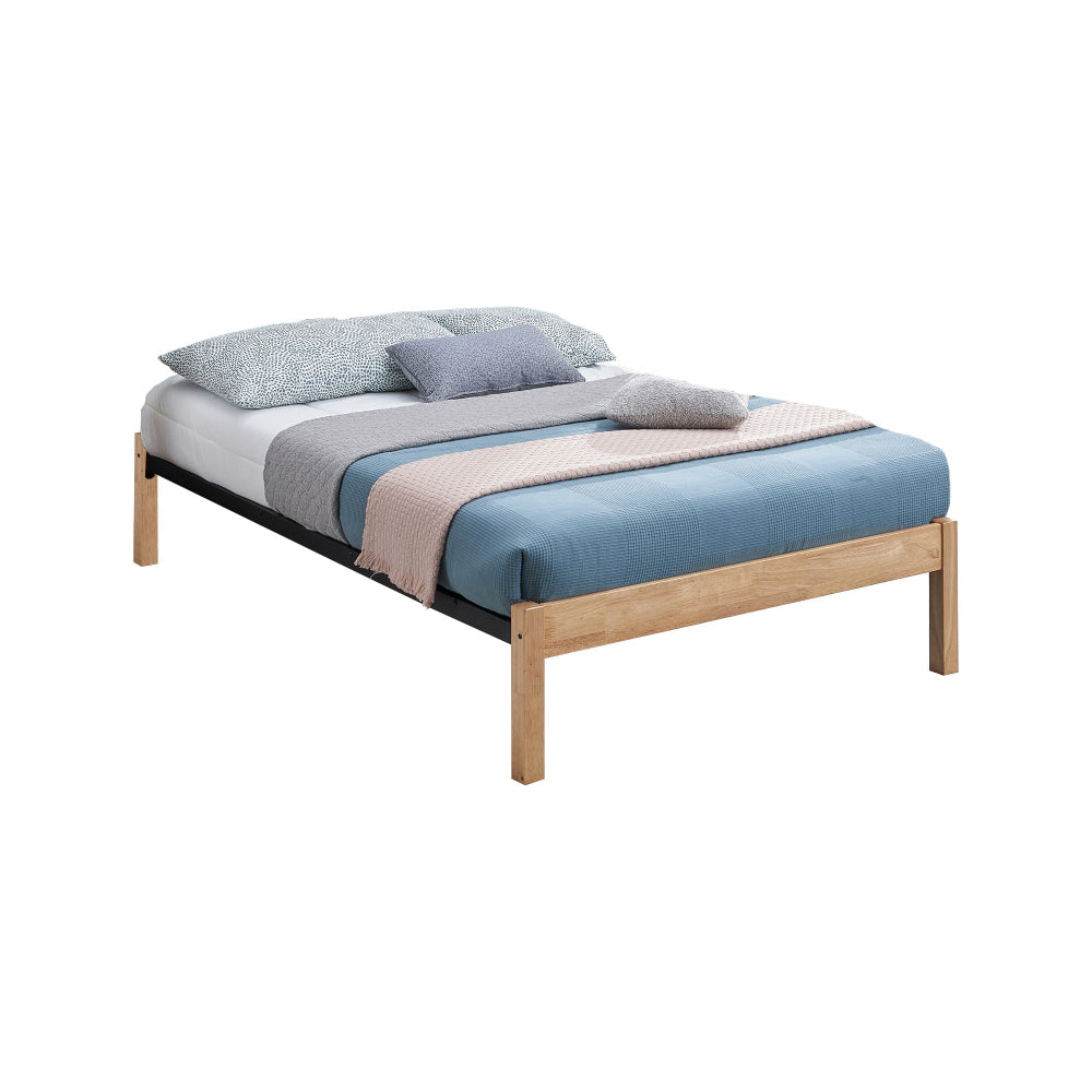 Condie Platform Bed Frame Base King Single Size Natural/Black Fast shipping On sale