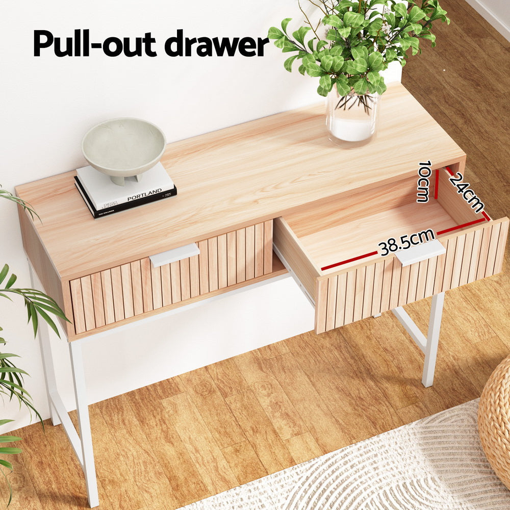 Console Table 2 Drawers 92CM Hall Fast shipping On sale