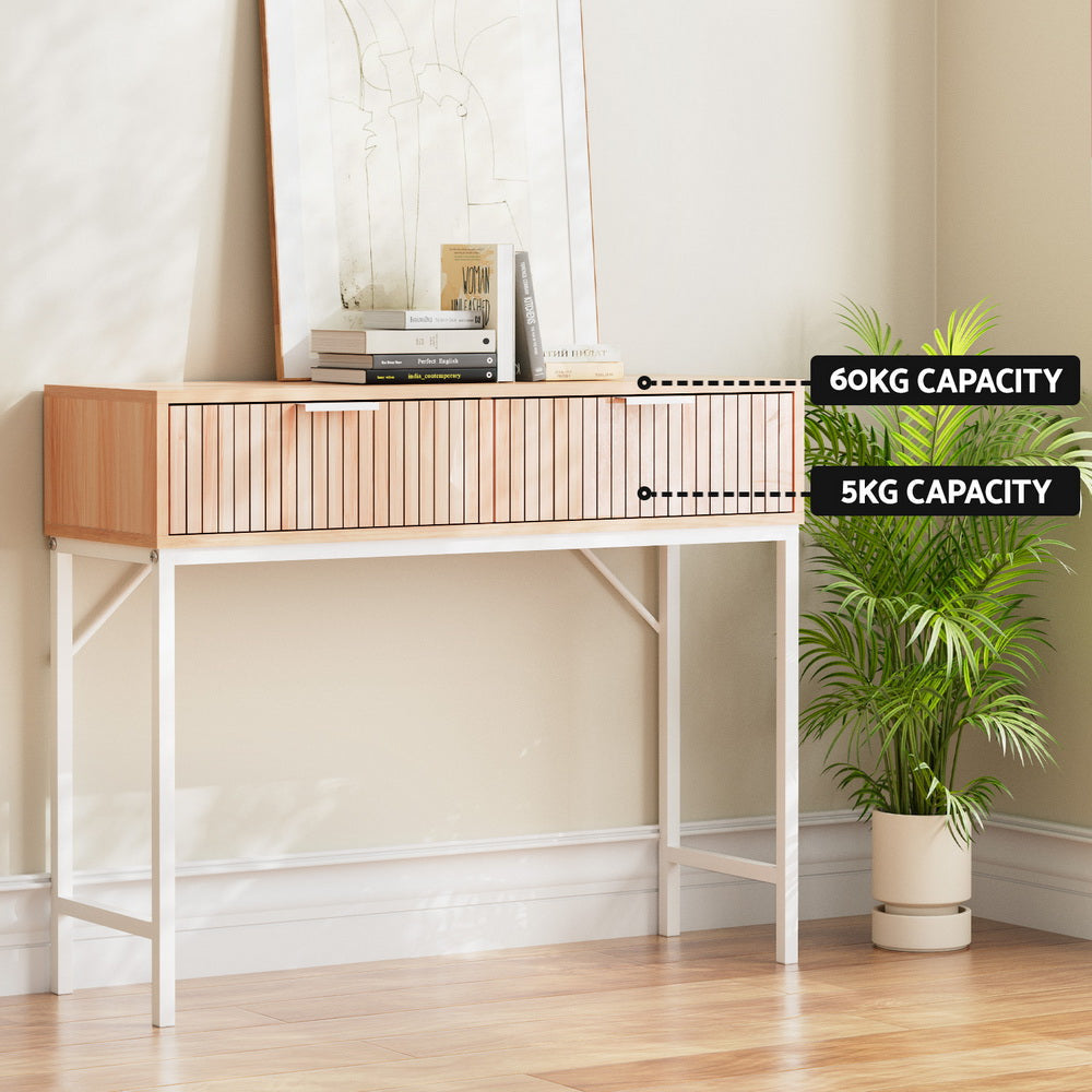 Console Table 2 Drawers 92CM Hall Fast shipping On sale