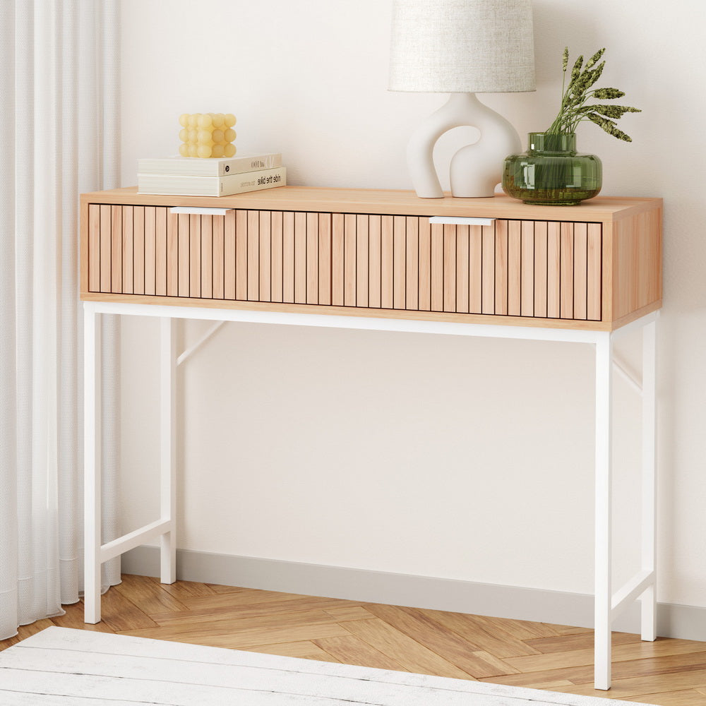 Console Table 2 Drawers 92CM Hall Fast shipping On sale