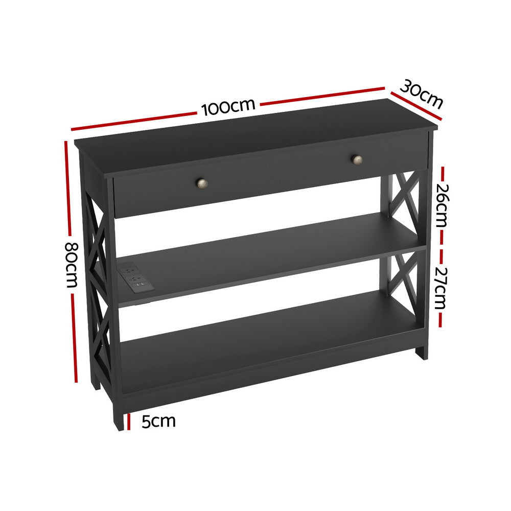 Console Table 3-tier USB Outlets Hall Fast shipping On sale