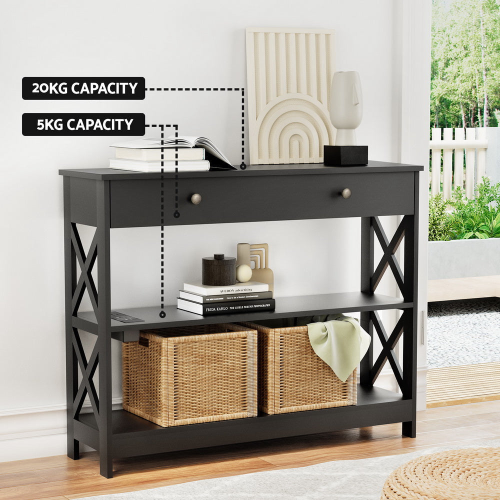 Console Table 3-tier USB Outlets Hall Fast shipping On sale