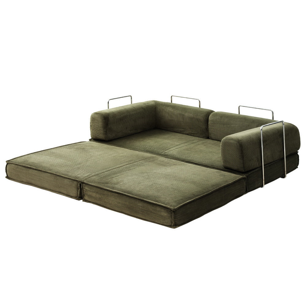 Convertible Folding Sofa Bed Green Fast shipping On sale