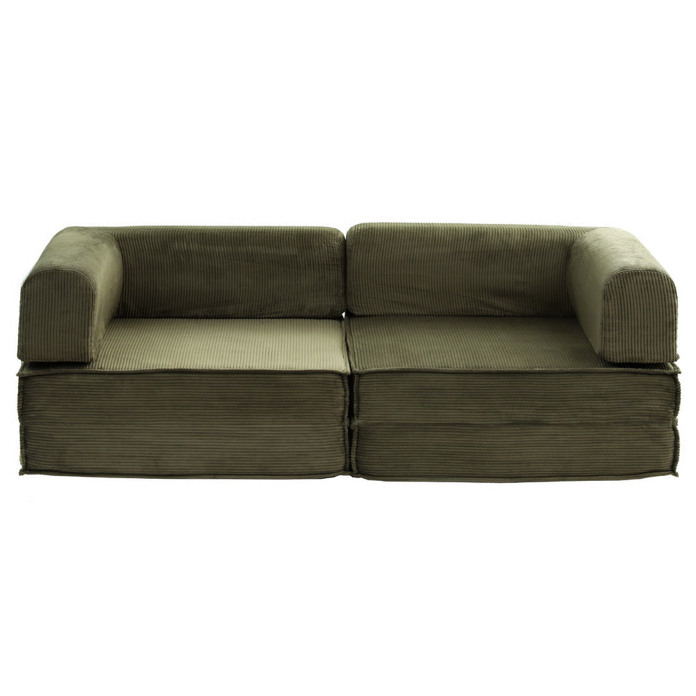 Convertible Folding Sofa Bed Green Fast shipping On sale