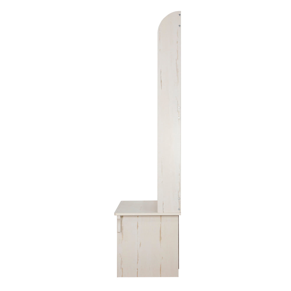 Crosley 4 Shelves Hall Tree Coat Rack Shoe Cabinet Antique White Fast shipping On sale