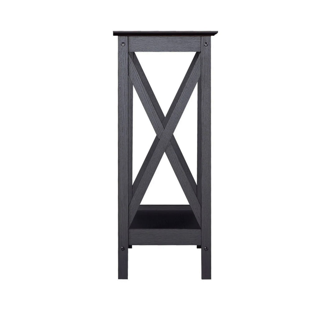 Momentous Living - Cyrus Wooden Hallway Console Hall Table Black Oak ...