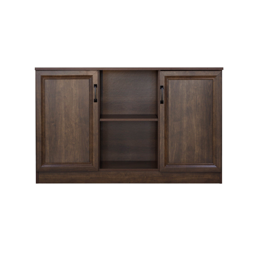 Cairo Wooden 2-Door Sideboard Buffet Unit Storage Cabinet Dark Walnut & Fast shipping On sale