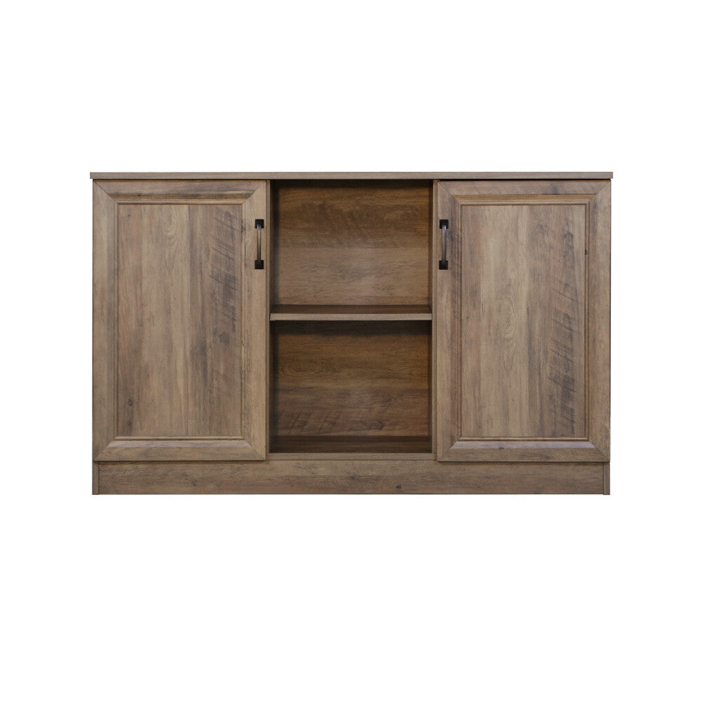 Cairo Wooden 2-Door Sideboard Buffet Unit Storage Cabinet Rustic Oak & Fast shipping On sale