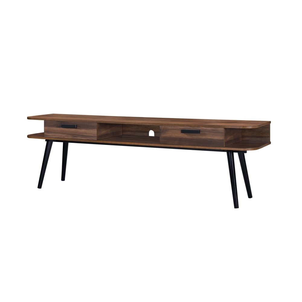 Damian TV Stand Entertainment Unit 180cm - Walnut Fast shipping On sale