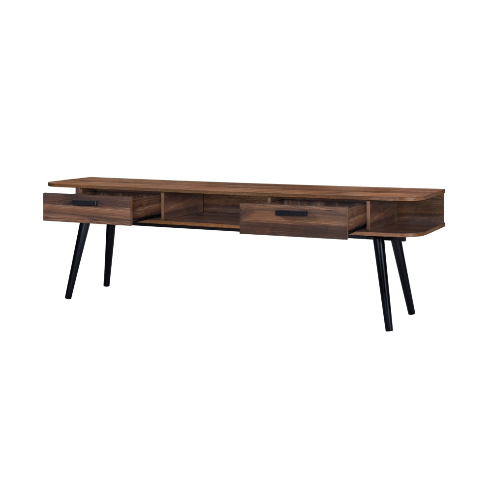 Damian TV Stand Entertainment Unit 180cm - Walnut Fast shipping On sale