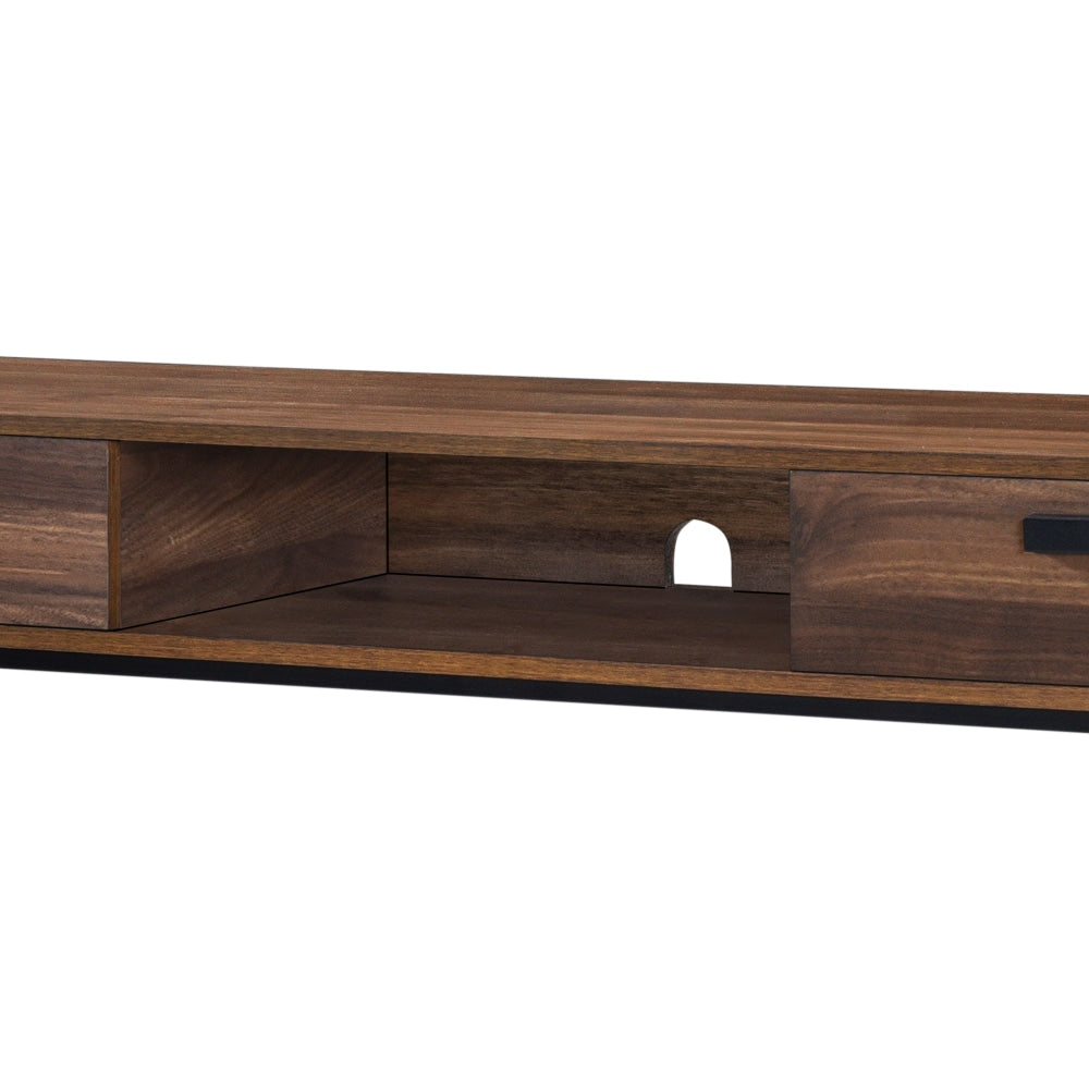 Damian TV Stand Entertainment Unit 180cm - Walnut Fast shipping On sale