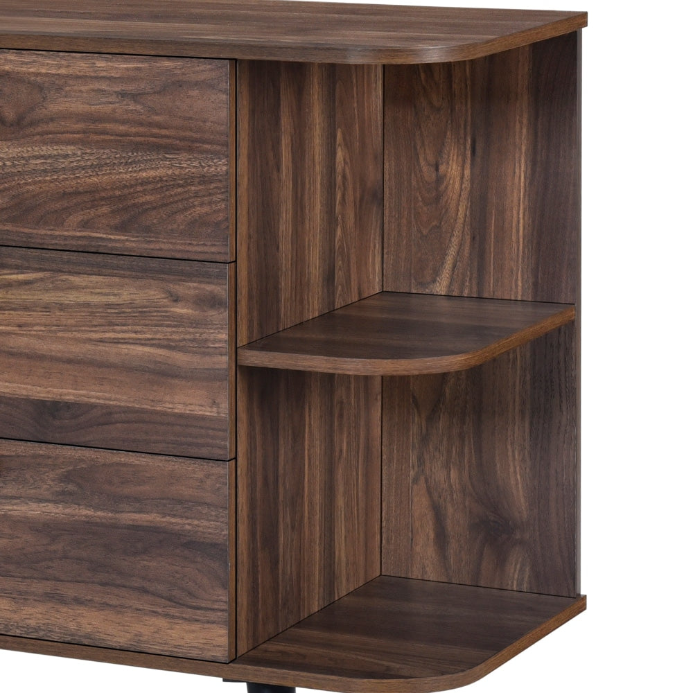 Damian Wooden Sideboard Buffet Unit Storage Cabinet - Walnut & Fast shipping On sale