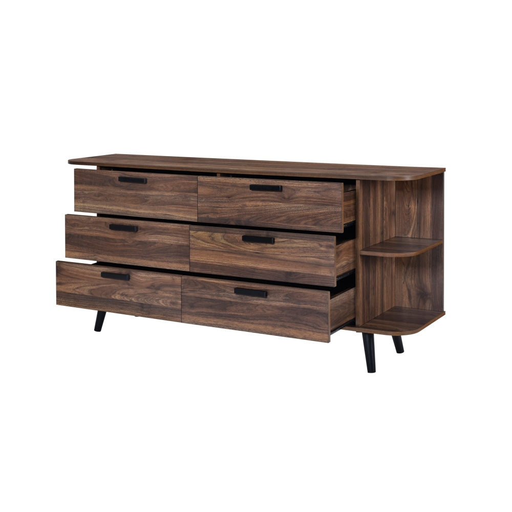 Damian Wooden Sideboard Buffet Unit Storage Cabinet - Walnut & Fast shipping On sale