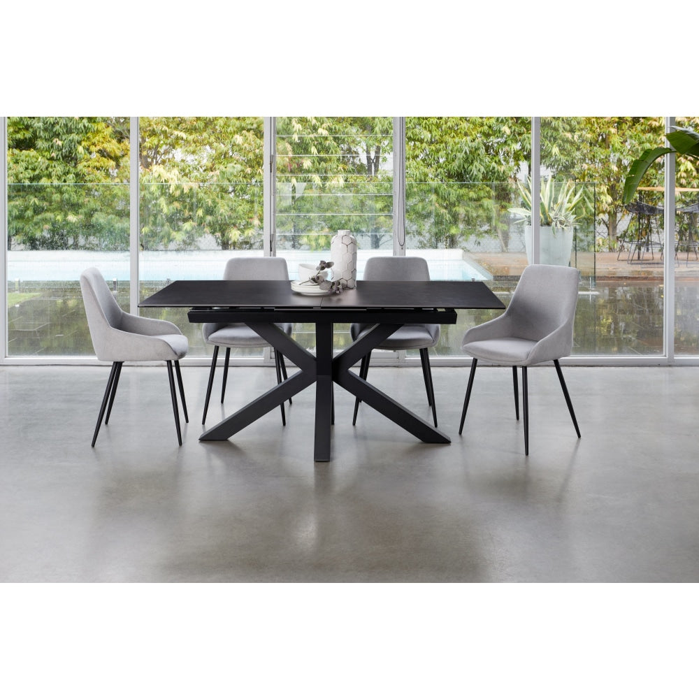 Davide Extension Rectangular Kitchen Dining Table Ceramic 180-225cm - Blizzard Fast shipping On sale