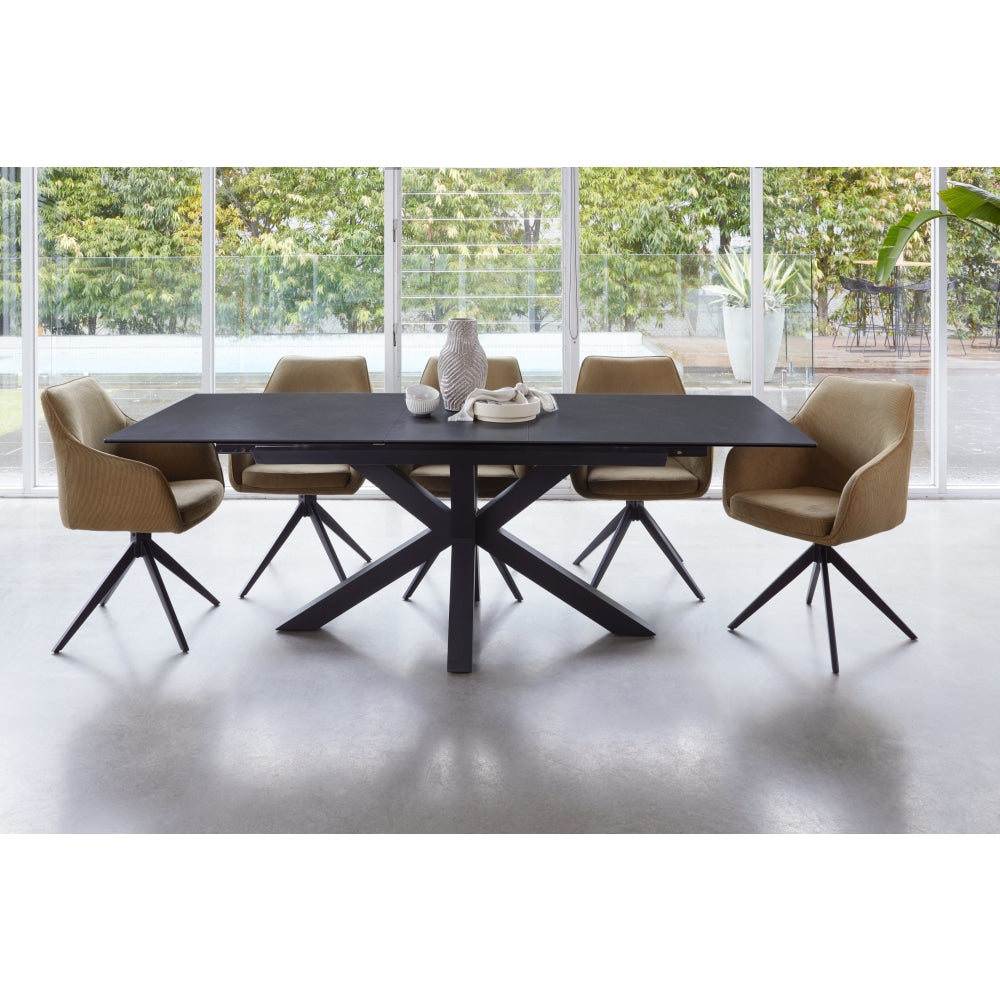 Davide Extension Rectangular Kitchen Dining Table Ceramic 180-225cm - Blizzard Fast shipping On sale