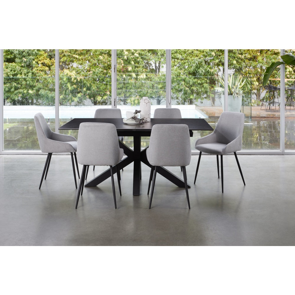 Davide Extension Rectangular Kitchen Dining Table Ceramic 180-225cm - Blizzard Fast shipping On sale