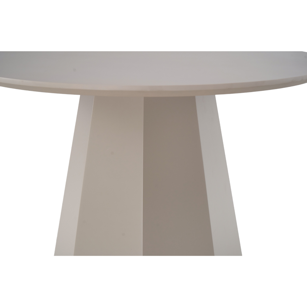 Delisa Modern Round Wooden Kitchen Dining Table 120cm Putty Fast shipping On sale