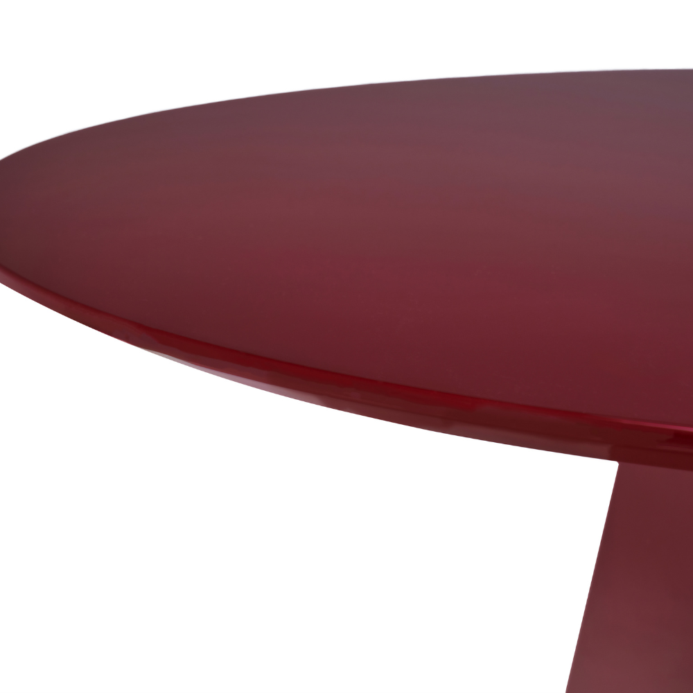 Delisa Modern Round Wooden Kitchen Dining Table 120cm Wine Fast shipping On sale