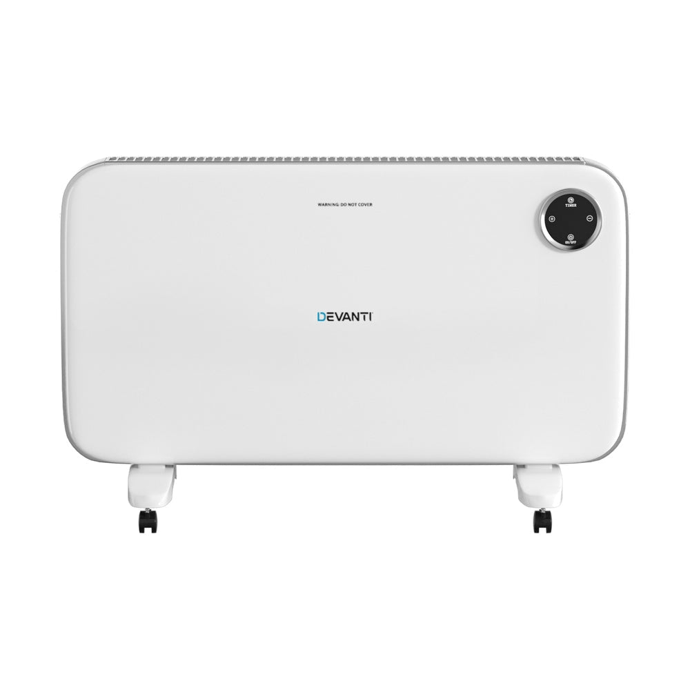 Devanti Electric Convection Heater White 2000W Heaters Fast shipping On sale