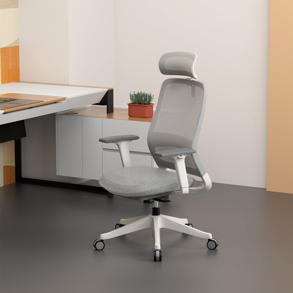 Dian High Mesh Back Molded Foam Seat Ergonomic Computer Office Working Chair Grey Fast shipping On sale