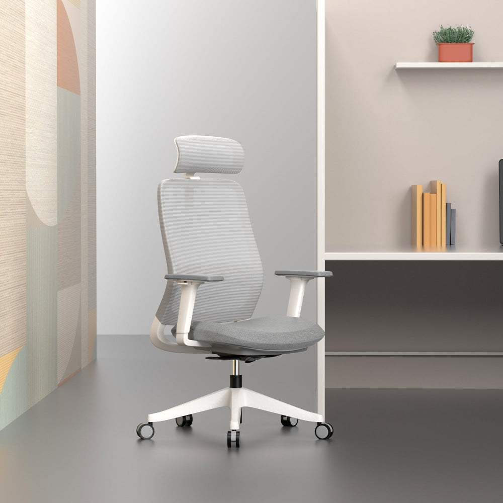 Dian High Mesh Back Molded Foam Seat Ergonomic Computer Office Working Chair Grey Fast shipping On sale