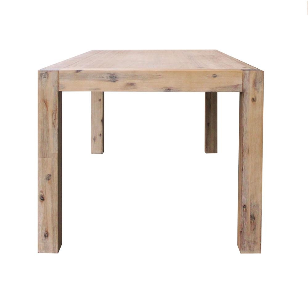 Dining Table 180cm Medium Size with Solid Acacia Wooden Base in Oak Colour Fast shipping On sale