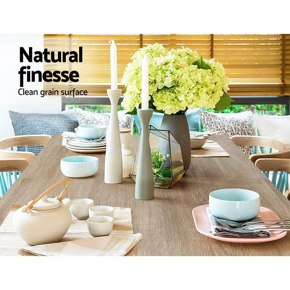 Dining Table 4 Seater Wooden Kitchen Tables Oak 120cm Cafe Restaurant Fast shipping On sale