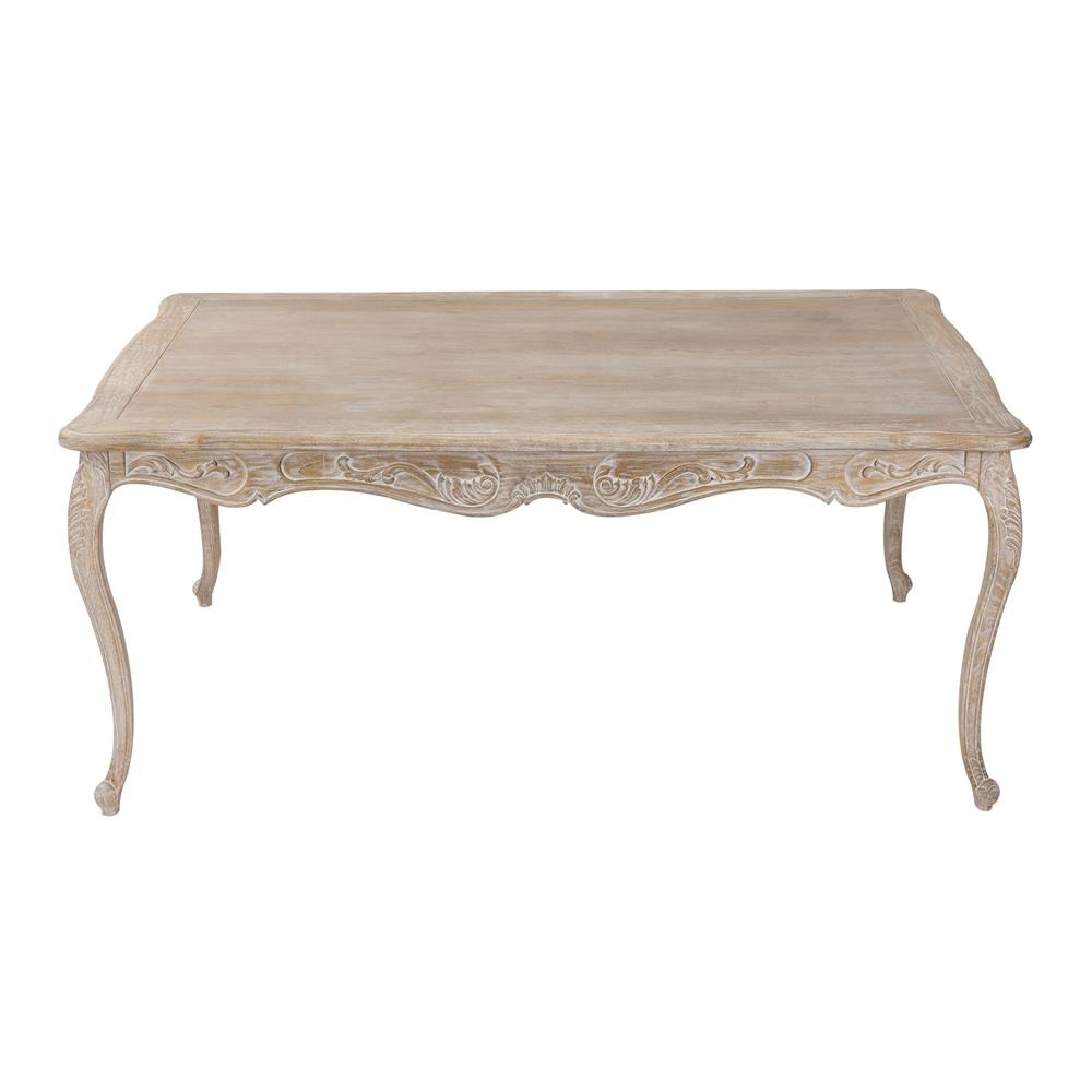 Dining Table Oak Wood Plywood Veneer White Washed Finish in large Size Fast shipping On sale