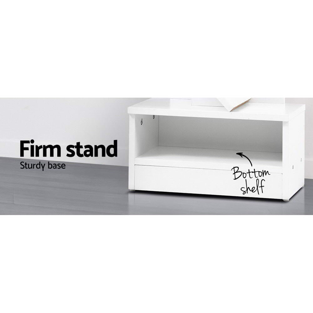 Display Shelf 9-Shelf Tree Bookshelf Book Storage Rack Bookcase White Fast shipping On sale